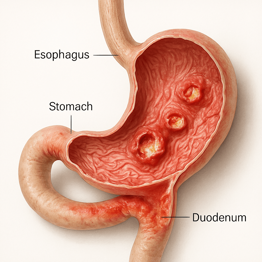 소화기관 질환이 주는 신호: 십이지장 궤양과 위염